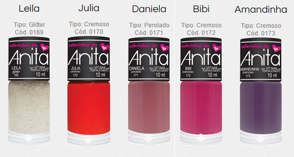 Anita lança linha de esmaltes com tons clássicos - Divulgação/Anita